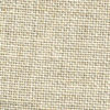 A close up on the specialised, cross stitching linen fabric in flax, a dark beige colour