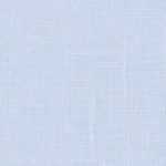 A close up on the specialised, cross stitching linen fabric in ice blue