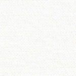 A close up on opalescent white lugana cross stitching fabric. The cloth is evenweave so the holes are clearly visible