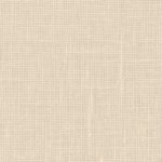 A close up on the specialised, cross stitching linen fabric in platinum linen which is a light pinkish beige