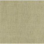 A close up on the specialised, cross stitching linen fabric in summer khaki, a tawny sand colour