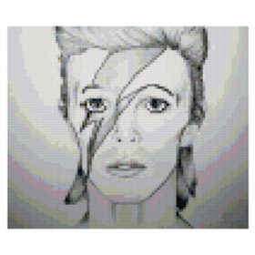 Portraits of Rock Legends: David Bowie Counted Cross Stitch Pattern - A Magic Hour Exclusive Pattern