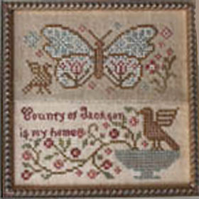 Garden Club Series #5: Butterfly Garden Counted Cross Stitch Pattern by Blackbird Designs