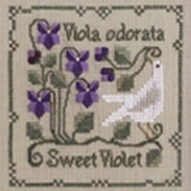 Sweet Violet Counted Cross Stitch Pattern by The Drawn Thread