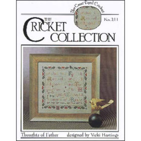 Thoughts of Father (#211) Counted Cross Stitch Pattern by Cross Eyed Cricket Collection