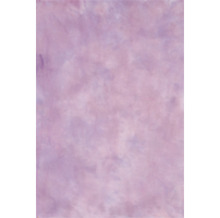A sheet of hand-dyed fabric, mostly purple, with mottling of light purple