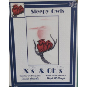 Sleepy Owls Counted Cross Stitch Pattern from X's and Oh's
