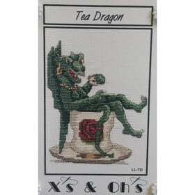 Tea Dragon Counted Cross Stitch Pattern from X's and Oh's