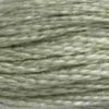 DMC Floss #524 Fern Green Very Light very light shade of grey with greenish undertones, like lichen dusted with frost.