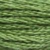Colour 988 of DMC cross stitch floss which is Forest Green Medium