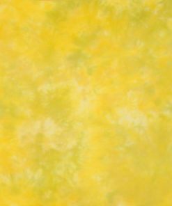 A sheet of hand-dyed fabric, mostly dark yellow, with mottling of medium yellow