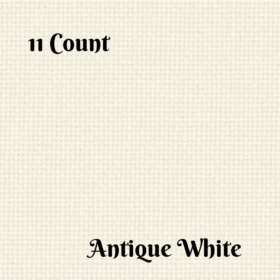 Aida cloth 11 count in ANTIQUE WHITE