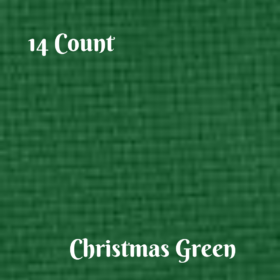 Aida cloth 14 Count CHRISTMAS GREEN