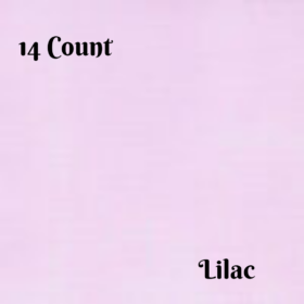 Aida cloth 14 Count in LILAC MIST