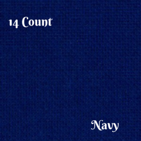 Aida cloth 14 Count in NAVY