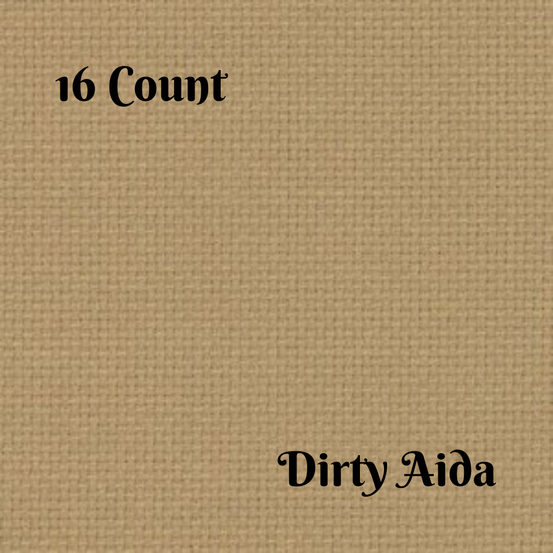 Aida cloth 16 count in DIRTY AIDA
