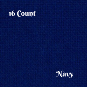 Aida cloth 16 Count in NAVY