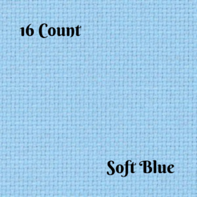 Aida cloth 16 Count in SOFT BLUE