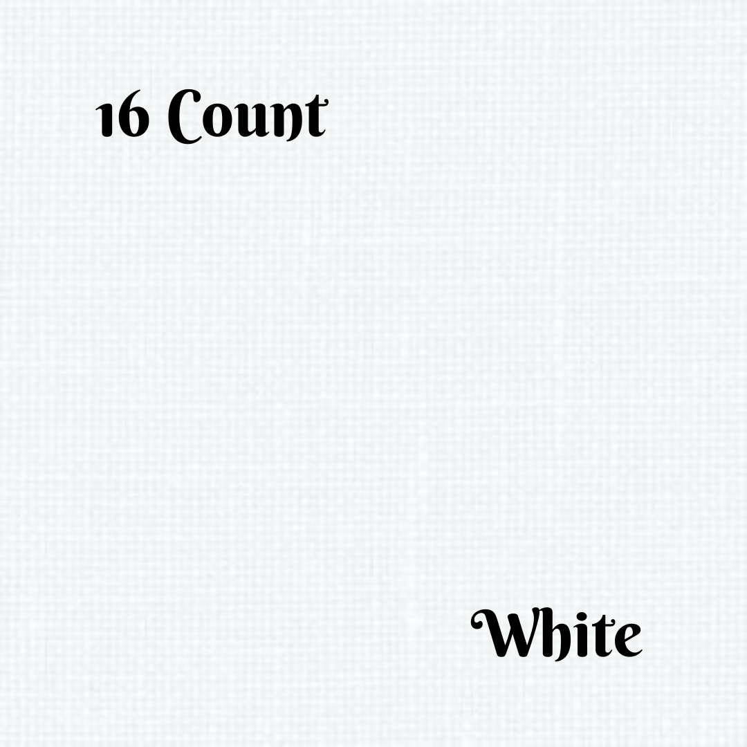 Aida cloth 16 count in WHITE