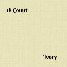 Aida cloth 18 count in IVORY