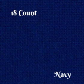 Aida cloth 18 Count in NAVY