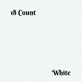 Aida cloth 18 count in WHITE