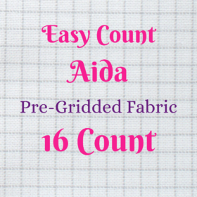 Easy Count  Aida Cloth 16 Count Pre-Gridded Cross Stitch Fabric
