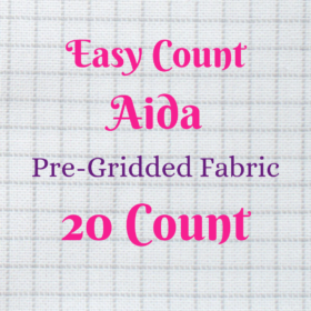 Easy Count  Aida Cloth 20 Count Pre-Gridded Cross Stitch Fabric