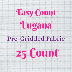 Lugana Easy Count Pre-Gridded Cross Stitch Fabric in 25  Count