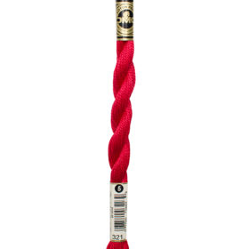 DMC Pearl Cotton #0321 Christmas Red  - Size 5