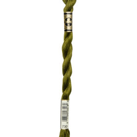 DMC Pearl Cotton #0730 Olive Green Very Dark - Size 3