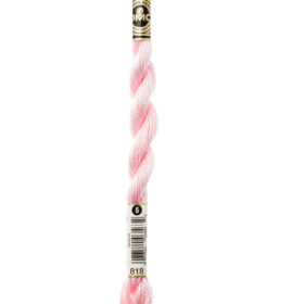 DMC Pearl Cotton #0818 Baby Pink - Size 5