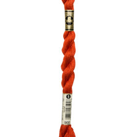 DMC Pearl Cotton #0900 Burnt Orange Dark - Size 5