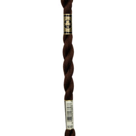 DMC Pearl Cotton #0938 Coffee Brown Ultra Dark  - Size 5