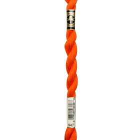 DMC Pearl Cotton #0947 Burnt Orange - Size 5