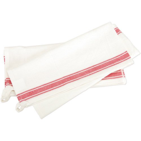 Aunt Martha's Retro Striped Towels Red Pk/3