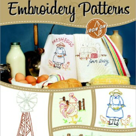Aunt Martha's Embroidery Heat Transfer Books - Farm Living
