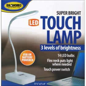 Ideaworks Super Bright LED Touch Lamp USB/Battery