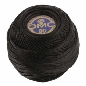 DMC Tatting Thread, 91 m ball - #310 Black