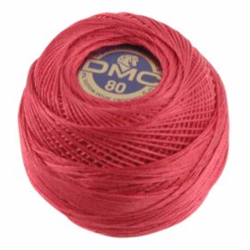 DMC Tatting Thread, 91 m ball - #666 Christmas Red Bright