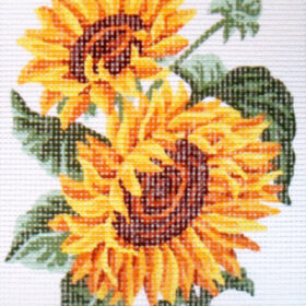 Sunflowers PRINTED CANVAS for Needlepoint