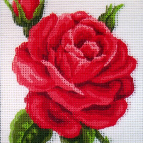 Red Roses PRINTED CANVAS for Needlepoint