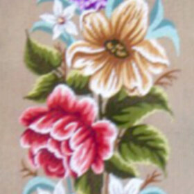 Lilies and Roses PRINTED CANVAS for Needlepoint