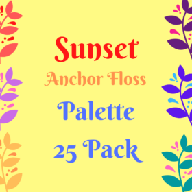 SUNSET Colour Palette Floss Bundles - Anchor Brand LIMITED QUANTITIES