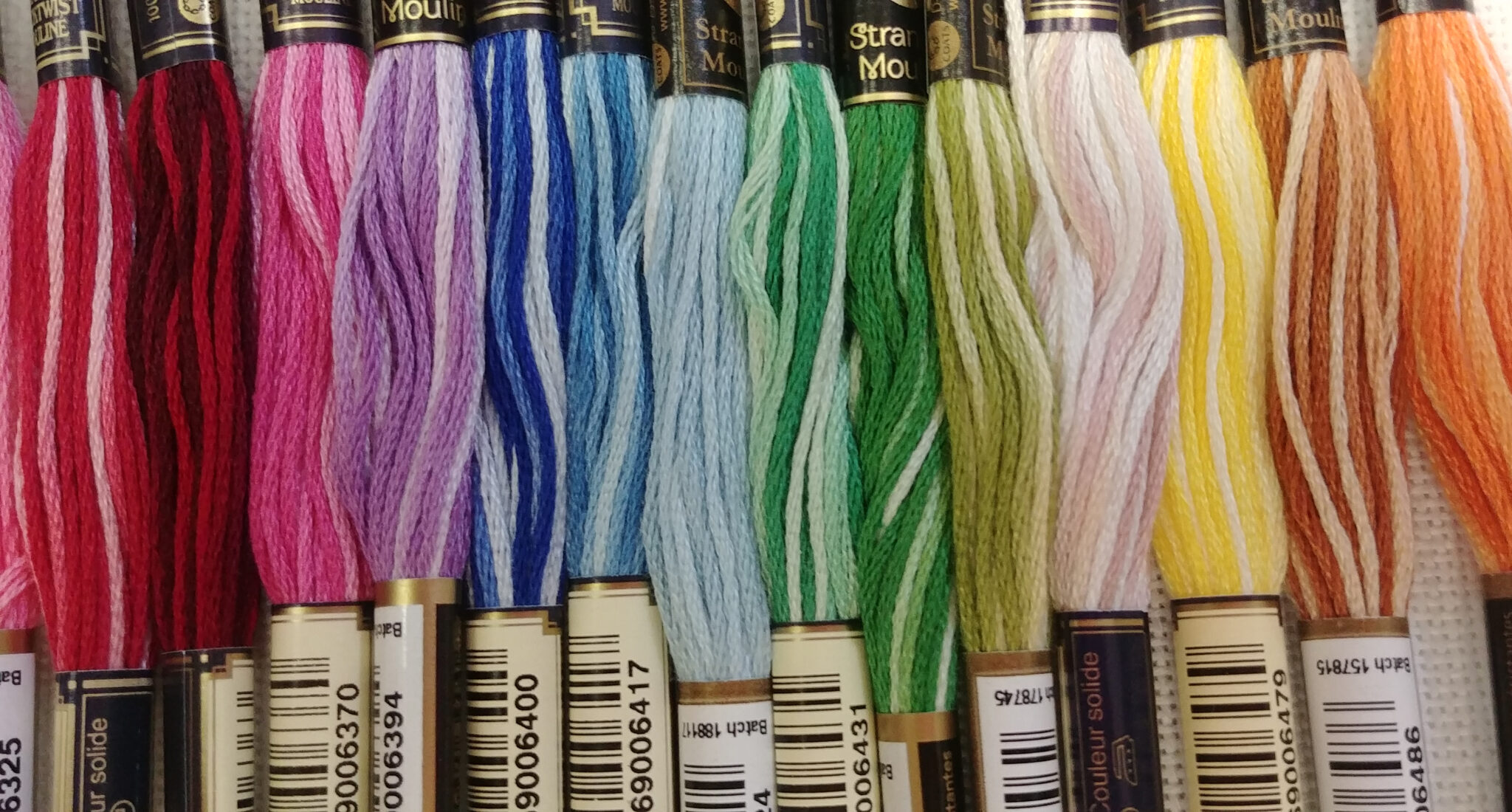 25 Variegated Anchor cotton cross stitch thread embroidery Floss basic  colours