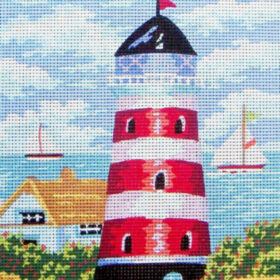 Lighthouse PRINTED CANVAS for Needlepoint
