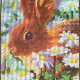 Bunny PRINTED CANVAS for Needlepoint
