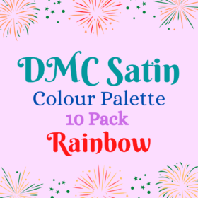 RAINBOW Colour Palette SATIN  Thread Bundles  - 10 skeins
