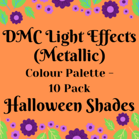 HALLOWEEN Colour Palette LIGHT EFFECTS Metallic Thread Bundles  - 10 skeins