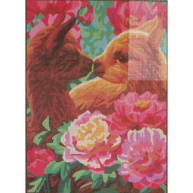 Baby Goats PRINTED CANVAS for Needlepoint